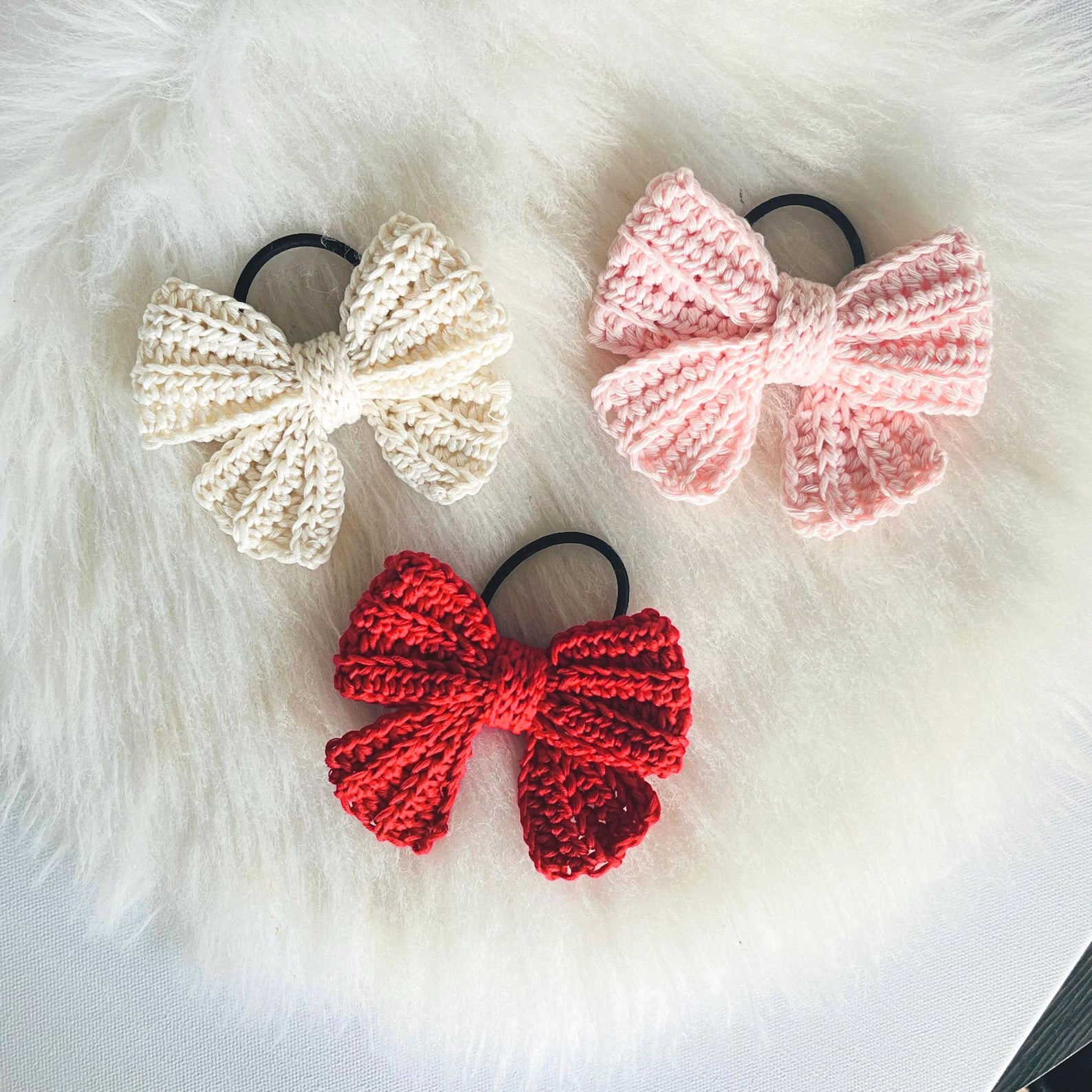 Set of 3 - Bowtie Hairbands