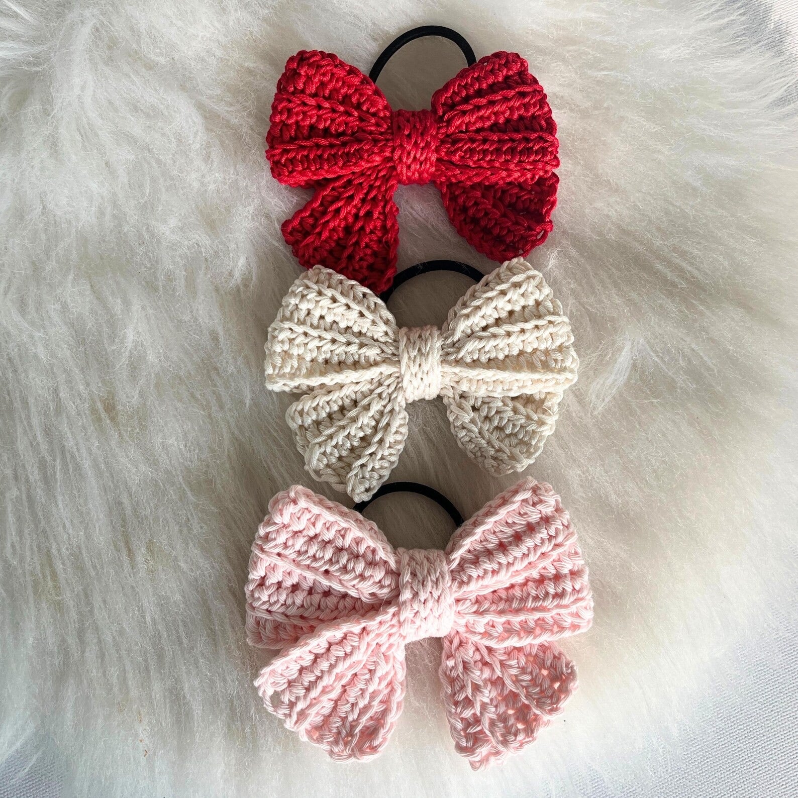 Set of 3 - Bowtie Hairbands