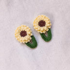 Pack of 2 - Handmade Sunflower Hair Clips
