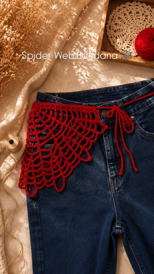 Spiderman Crochet Bandana