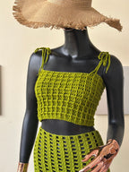 Waffle Stitch Crochet Crop Top