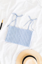 Shoulder Tie Crop Top