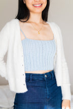 Shoulder Tie Crop Top