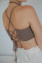 Cute Chocolate Brown Crop Top