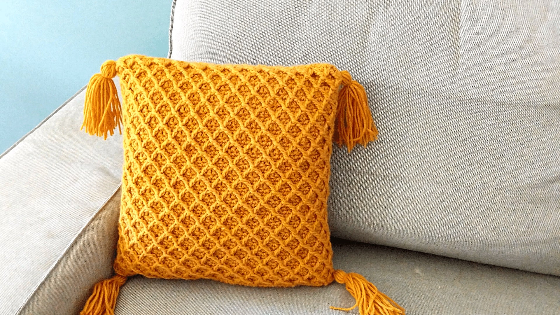Pack of 2 - Crochet Pillow Cover Slip
