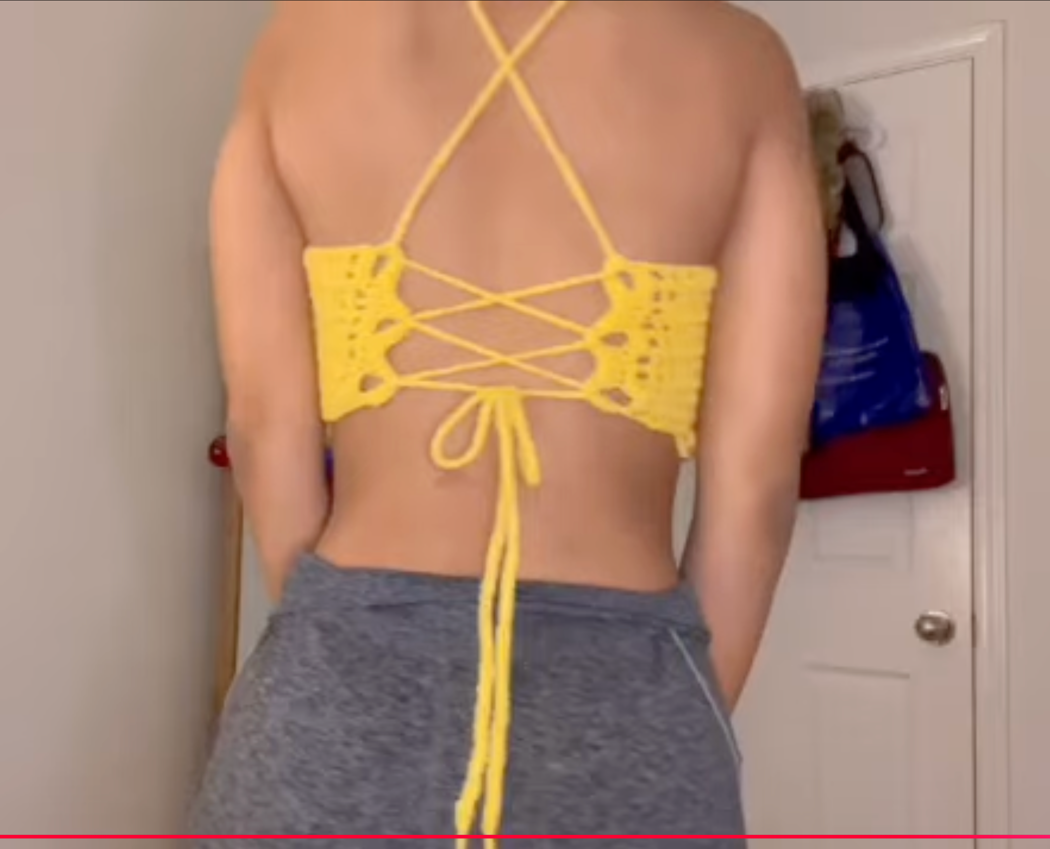 Crochet Heart Crop Top