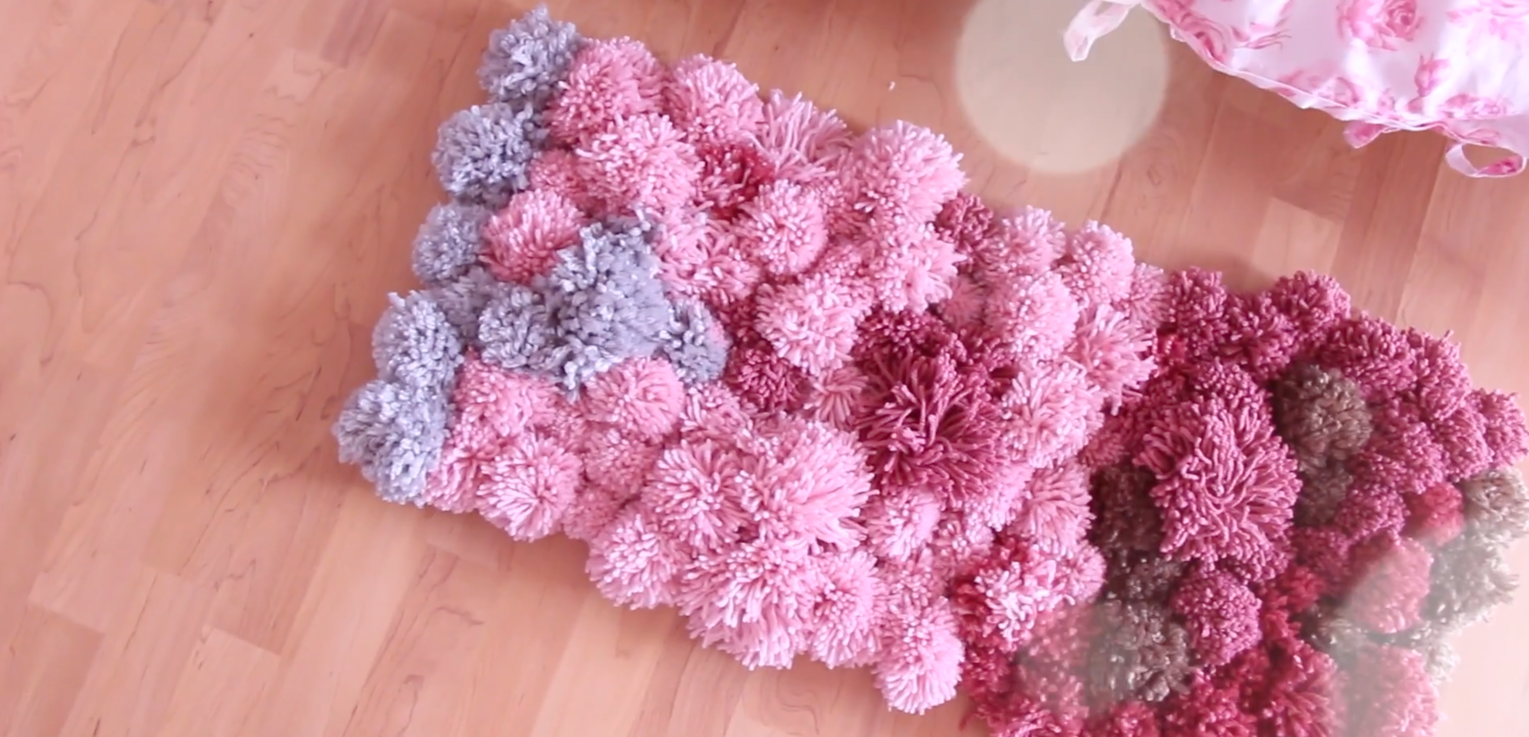 Crochet PomPom Rug