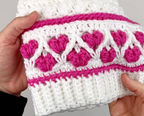 Crochet Valentine Beanie