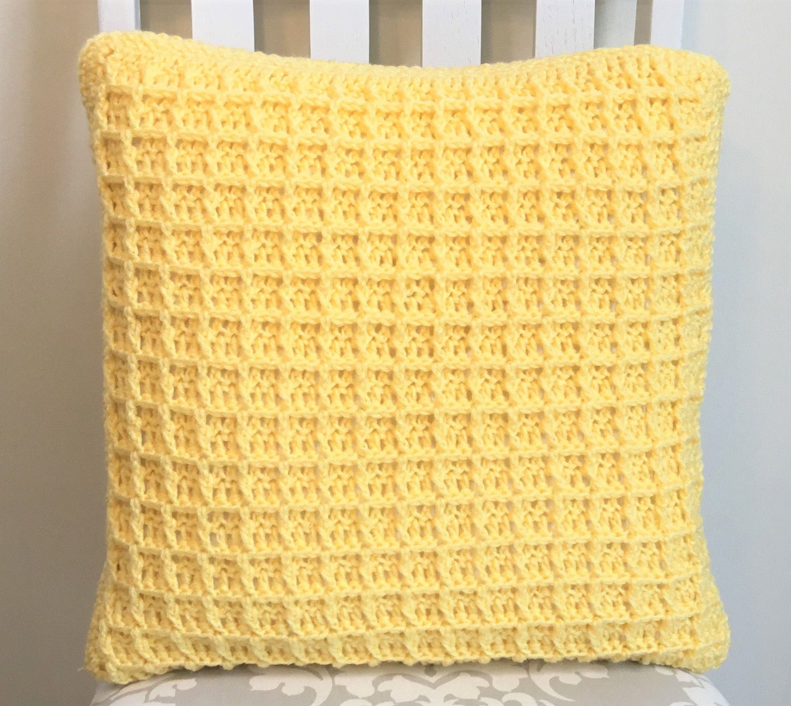 Pack of 2 - Crochet Waffle Pillow Case