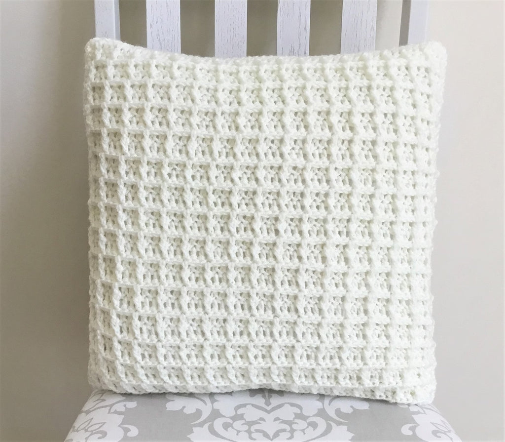 Pack of 2 - Crochet Waffle Pillow Case