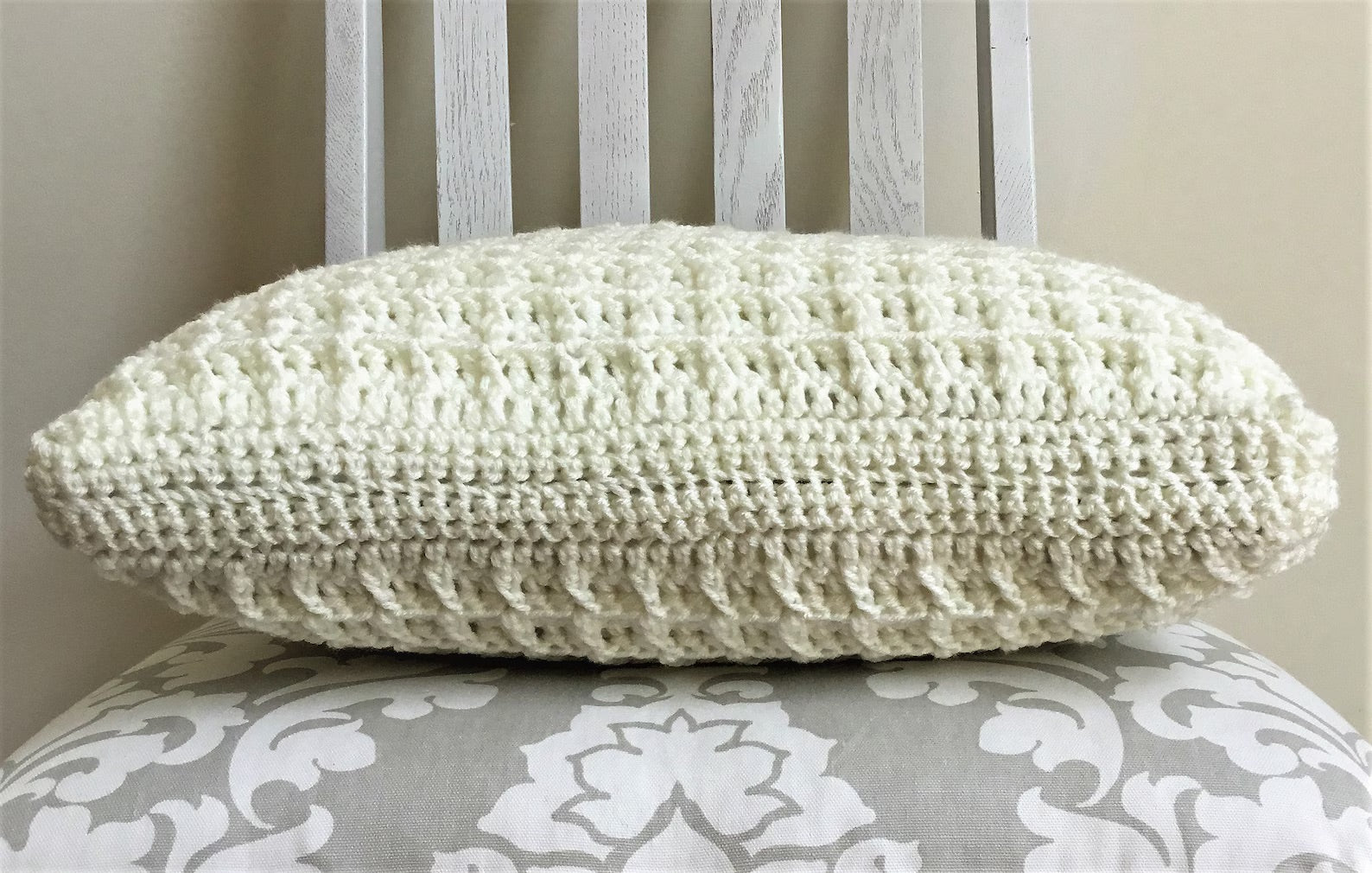 Pack of 2 - Crochet Waffle Pillow Case