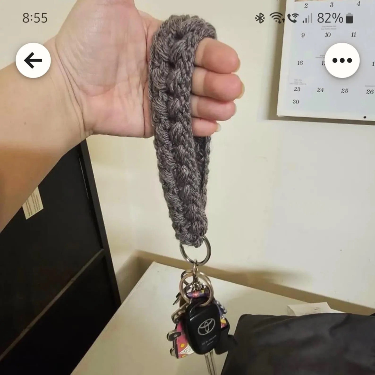 Crochet Wristlet Keychain