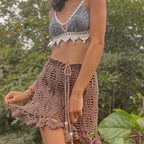 Cute Crochet Short Skirt