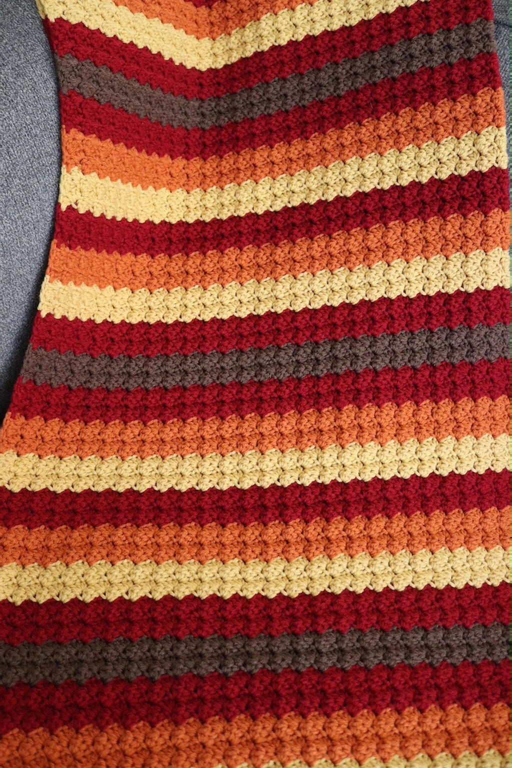 Falling Leaves Crochet Throw