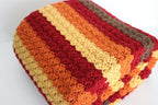 Falling Leaves Crochet Throw
