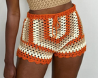 Geometric Crochet Shorts