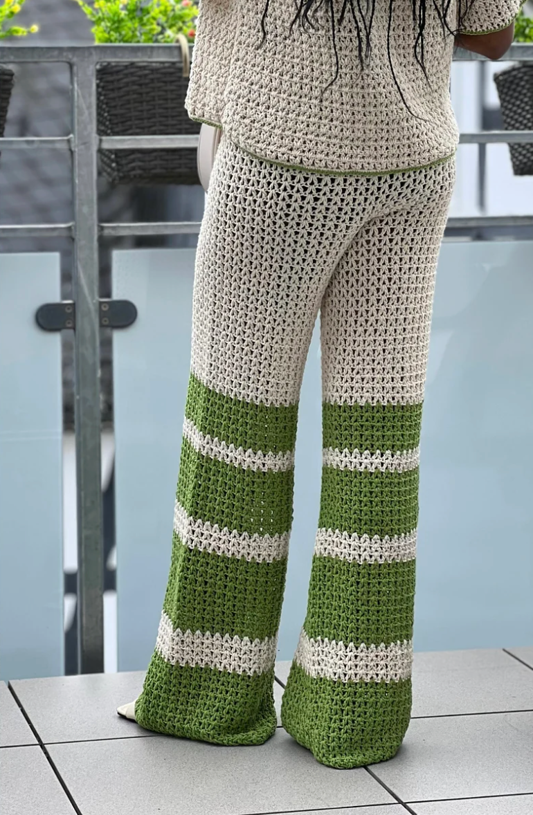 Geometric Crochet Pants