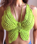 Butterfly Crochet Top