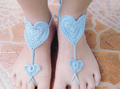 Heart Beach Crochet Sandals