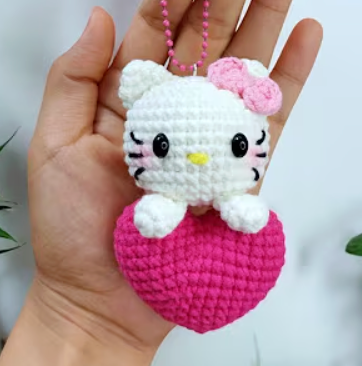 Hello Kitty Keychain Charm