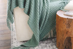 Mint Green Crochet Throw