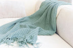 Mint Green Crochet Throw