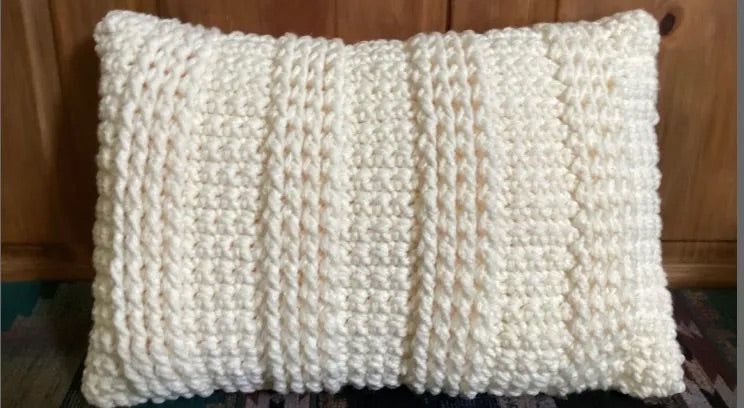 Pack of 2 - Off White Crochet Pillow Covers