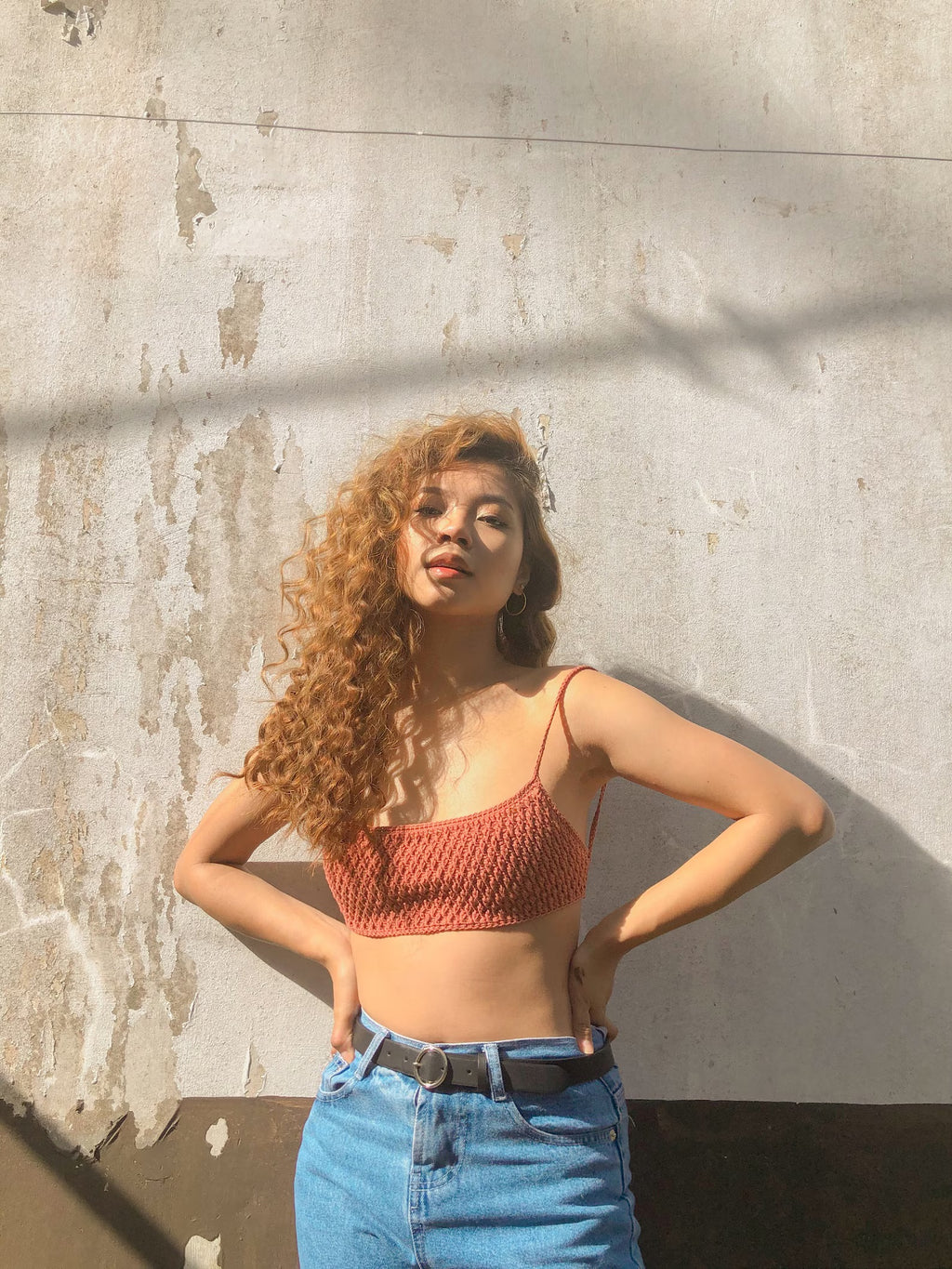Alpine Stitch Crochet Bralette