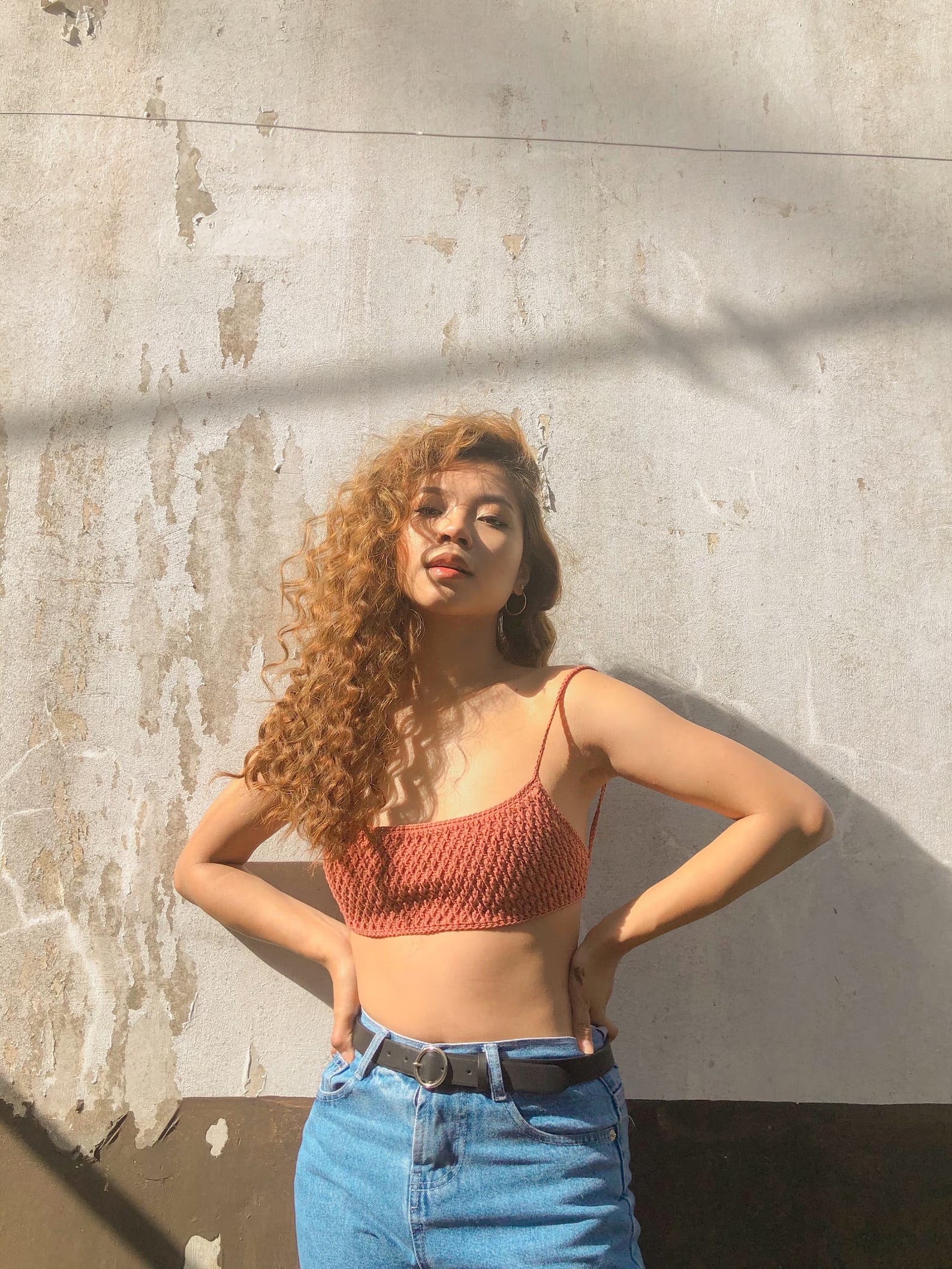Alpine Stitch Crochet Bralette