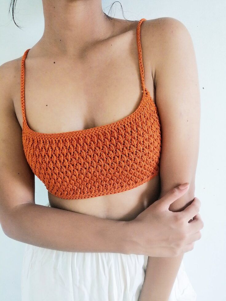 Alpine Stitch Crochet Bralette