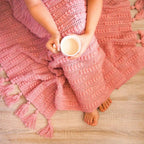 Peachy Pink Crochet Thow