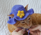 Cute Purple Cat Hat