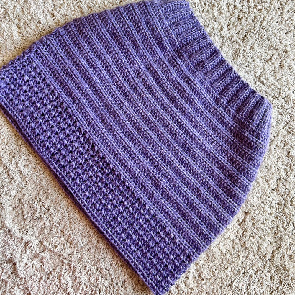 Purple Crochet Skirt