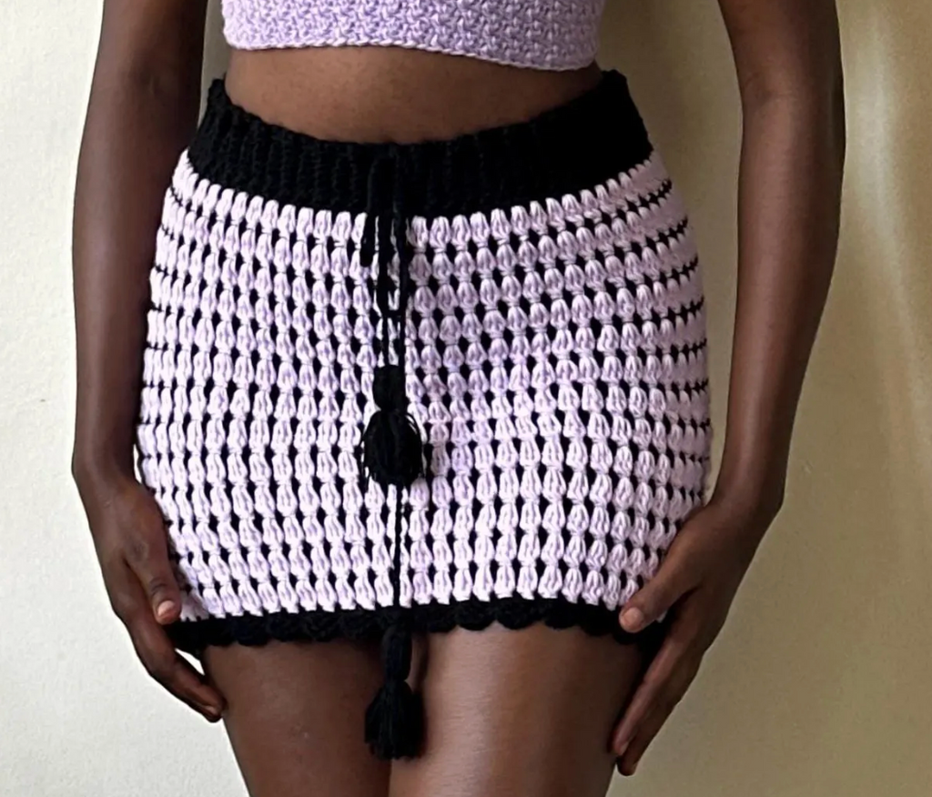 Raindrop Crochet Skirt