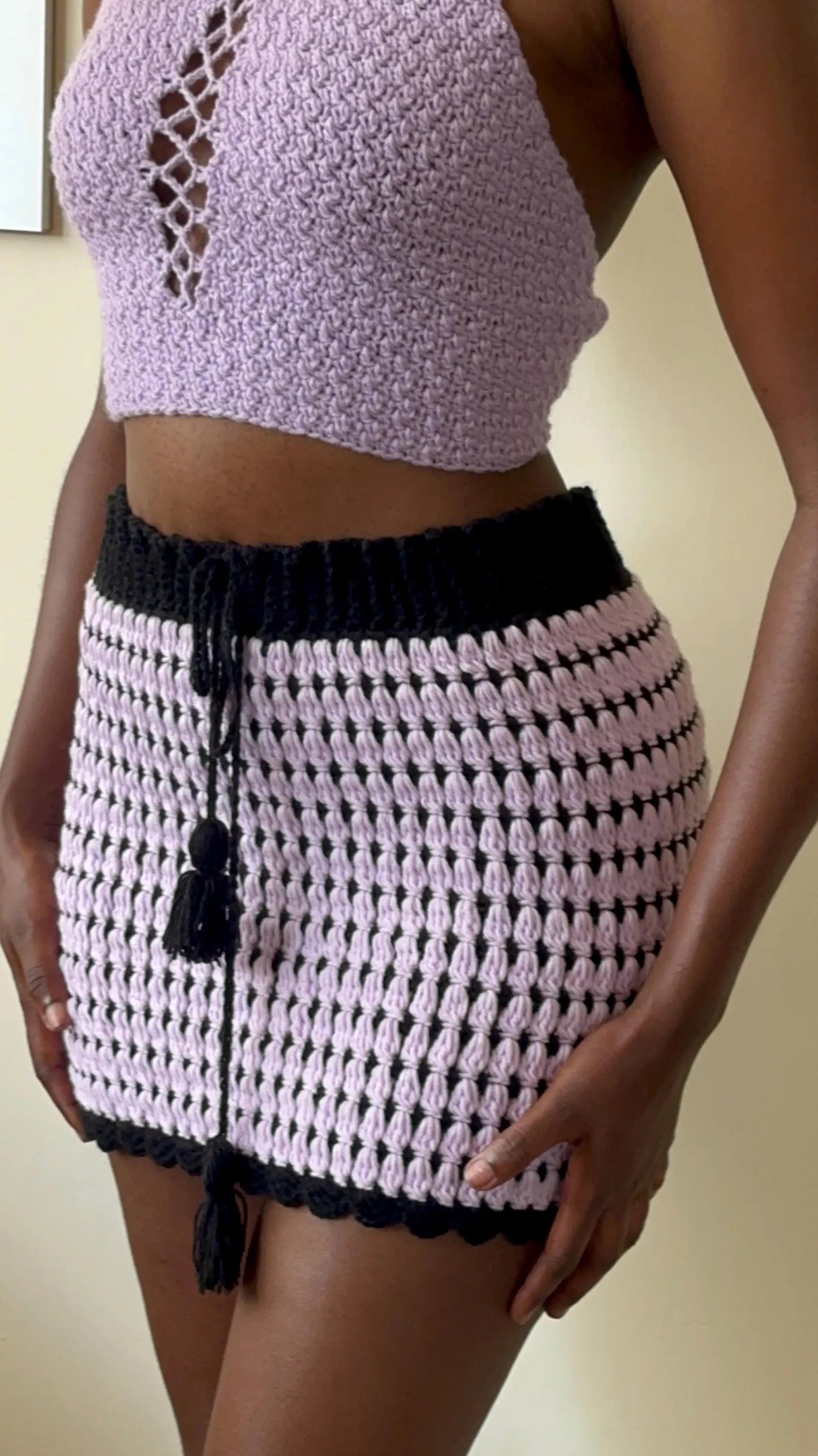 Raindrop Crochet Skirt