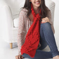 Red Heart Hand Crochet Scarf