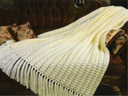 Cloud White Crochet Throw