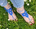 Blue Barefoot Sandals