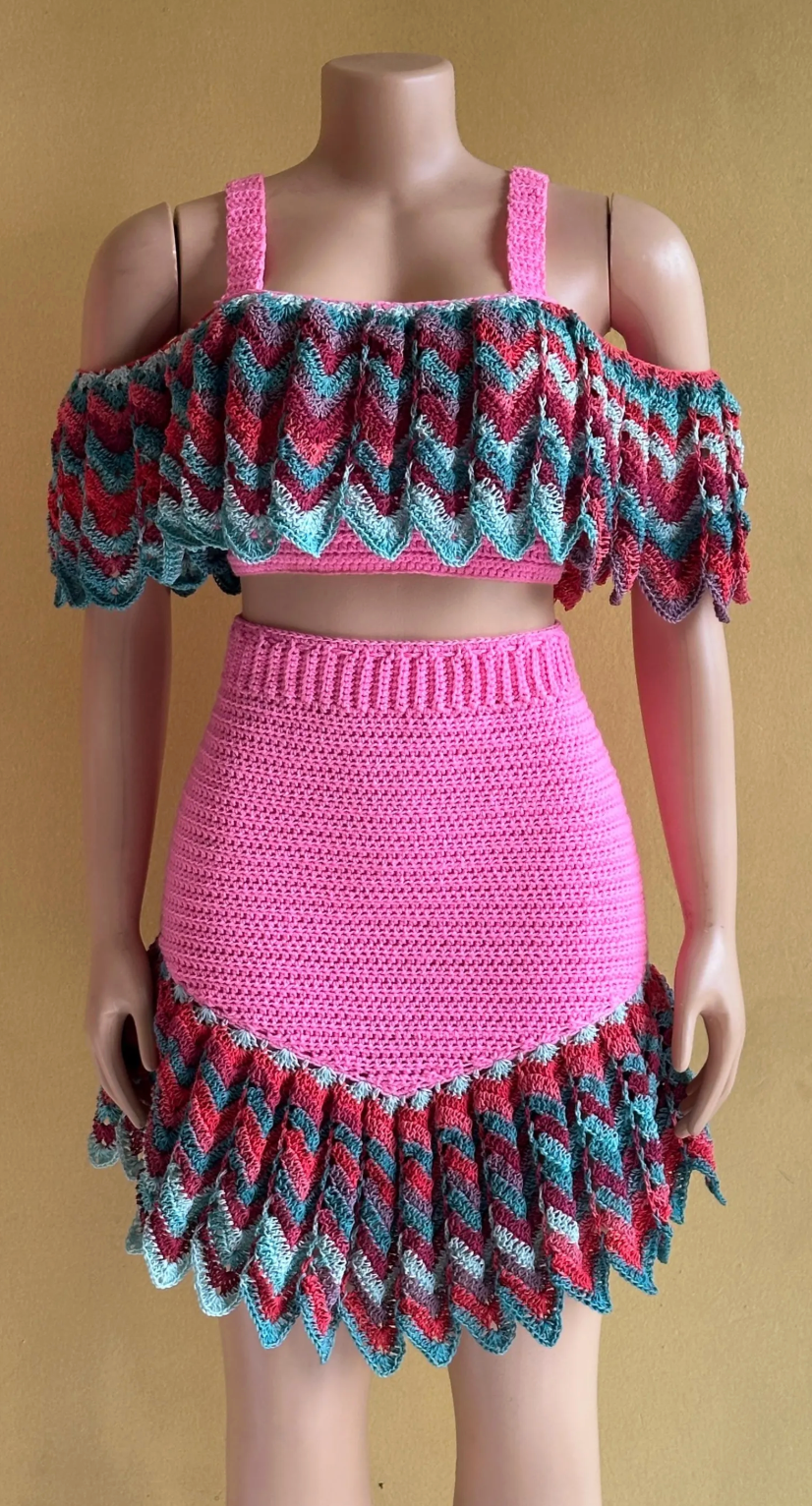 Cute Pink Frilly Skirt
