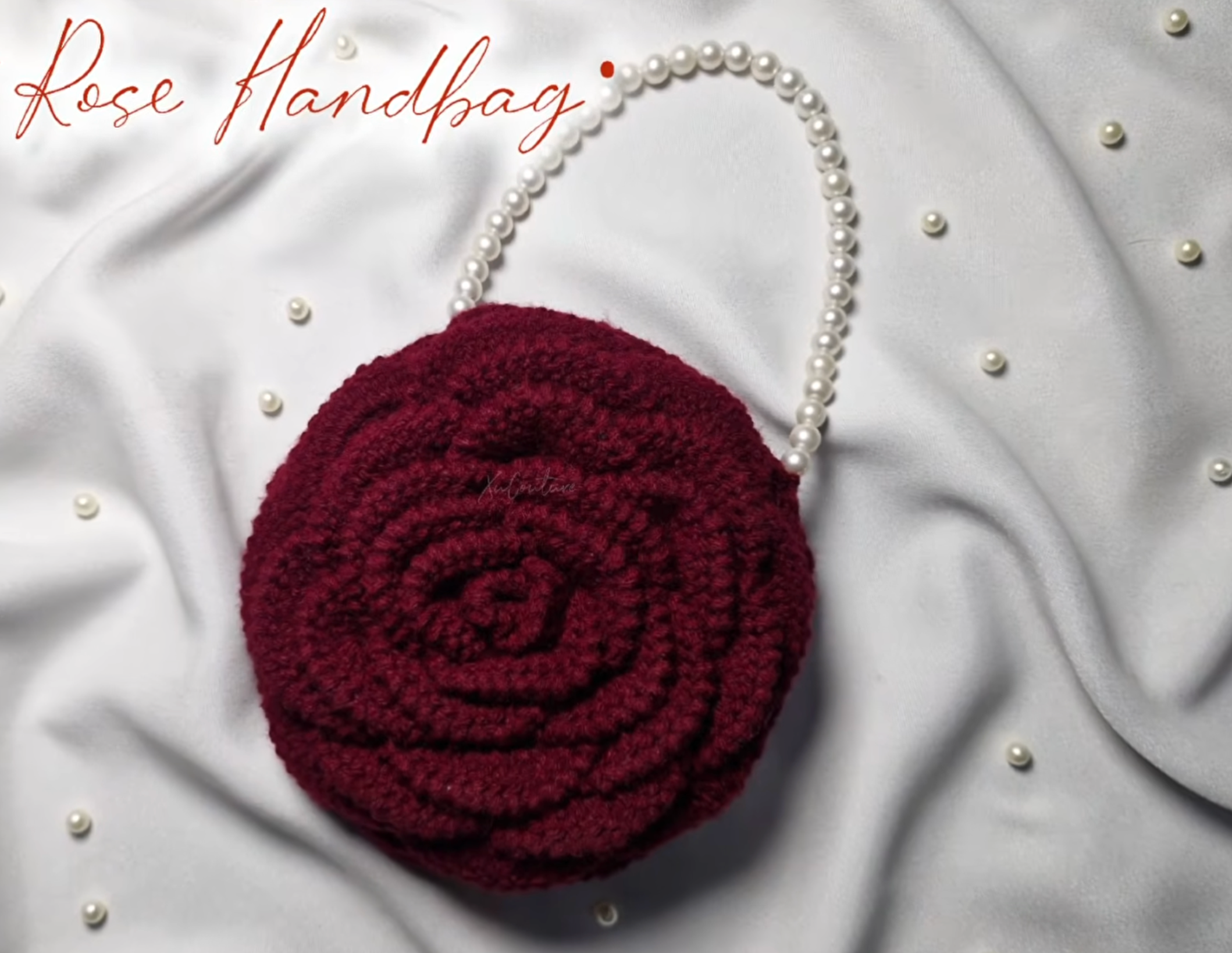 Crochet Rose Bag