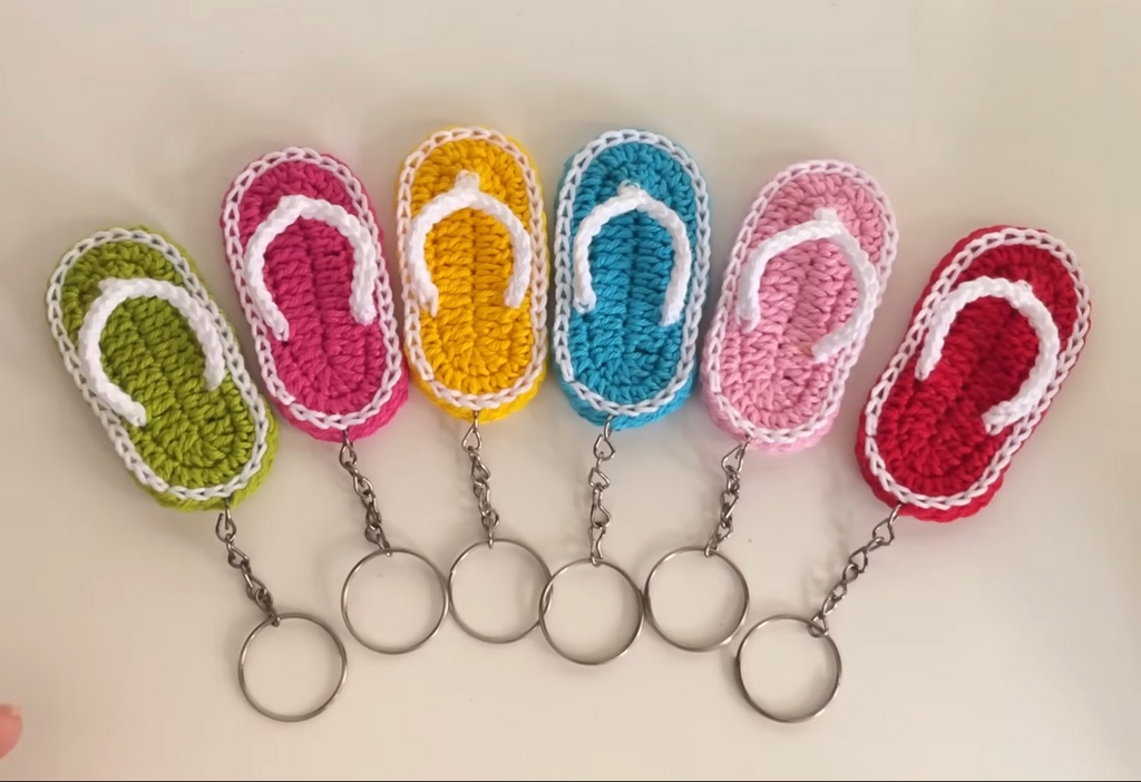 Pack of 6 - Slipper Keychains
