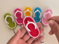 Pack of 6 - Slipper Keychains
