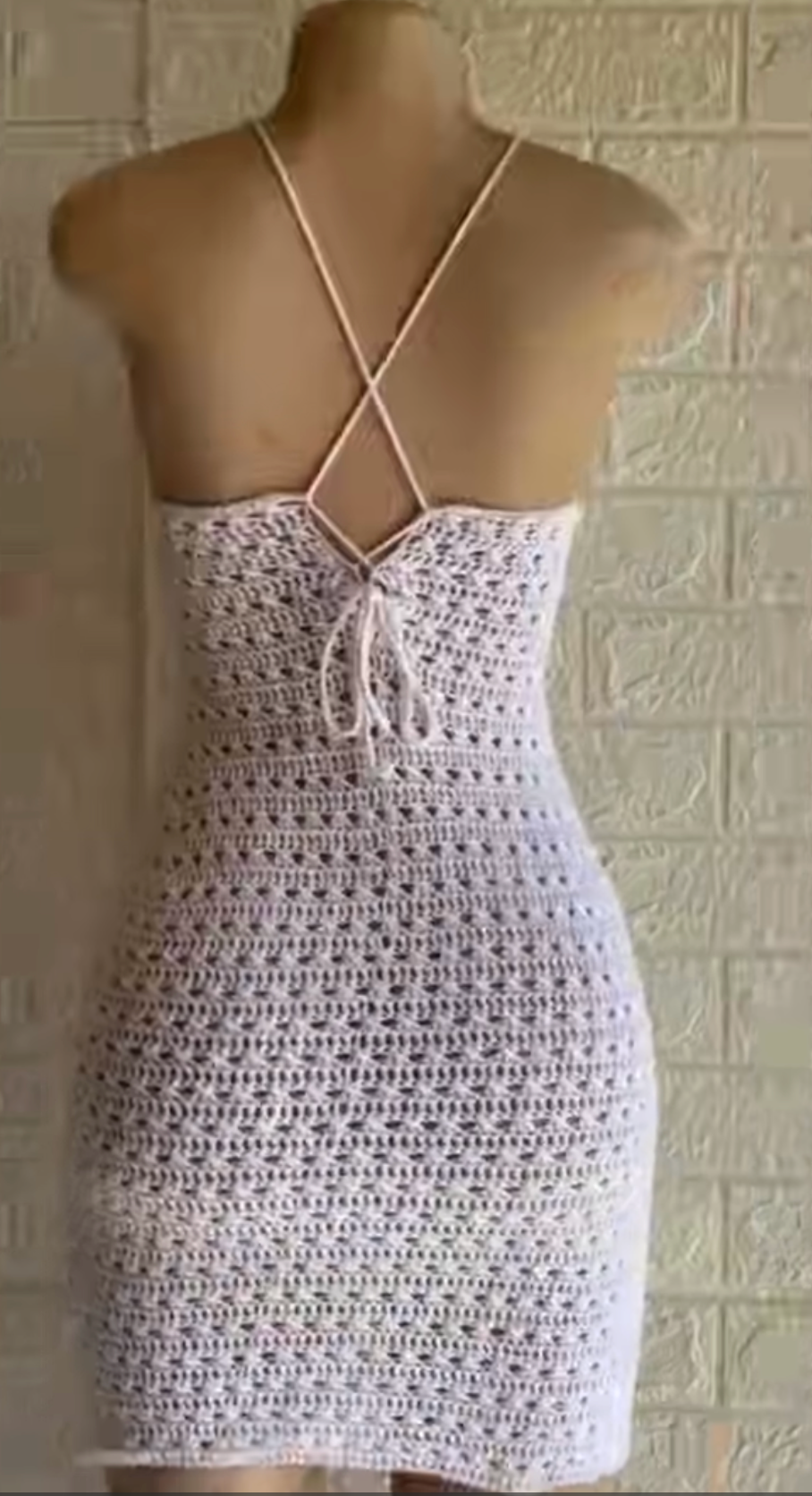 White Crochet Dress