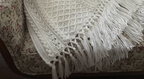 Winter White Crochet Throw