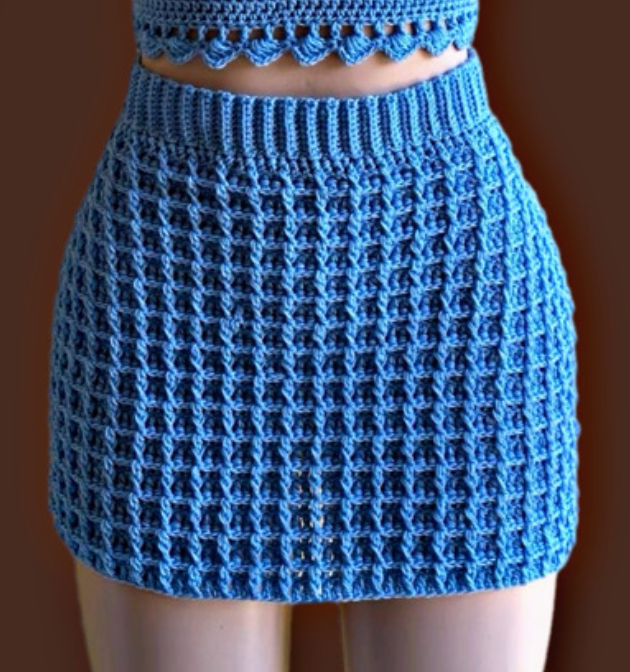 Women Waffle Skirt