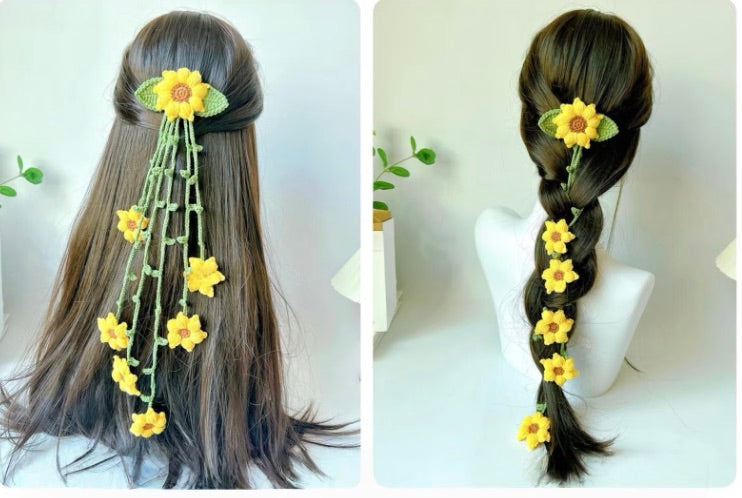 Sunflower Fairy Hair Clip