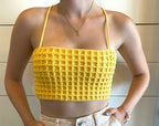 Waffle Stitch Crochet Crop Top