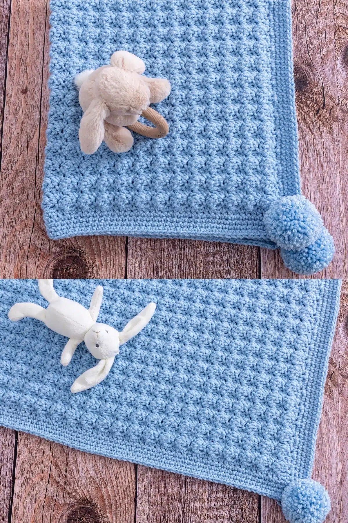 Pastel Blue Baby Blanket