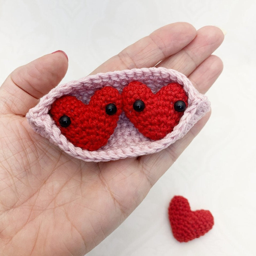 Peas in a Pod Crochet Charm