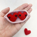 Peas in a Pod Crochet Charm